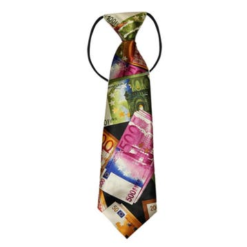 Fako Fashion - Kinderstropdas - Print - Elastiek - Euros, Kleding | Heren, Stropdassen, Verzenden, Nieuw