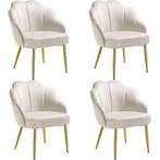 tectake Cocktail stoel Hellen, gestoffeerd met fluwelen bekl, Verzenden