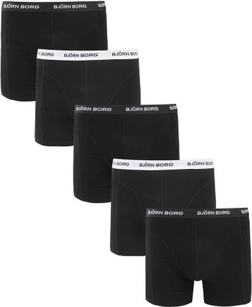 Bjorn Borg Boxers Cotton Stretch 5-Pack Zwart maat M Heren, Verzenden