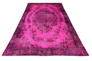 felroze vintage - Vloerkleed - 285 cm - 175 cm - met, Nieuw