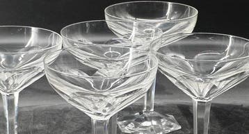 Val Saint Lambert - René Delvenne - Verre à champagne (5) -