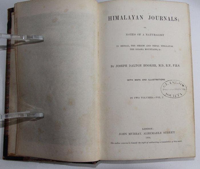 Joseph Dalton Hooker - Himalayan Journals or notes of a, Antiek en Kunst, Antiek | Boeken en Manuscripten