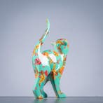 Figuur - Flower cat - polyresin