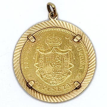 Pendentif en forme de croix - 21,6 carats Or jaune