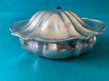 Asbak - .800 zilver - antieke sigaren-asbak