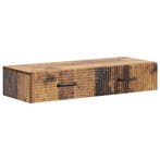 vidaXL Wandgemonteerde Zijtafel Oud hout 87,5 x 34,5 x 17 cm, Huis en Inrichting, Verzenden, Nieuw