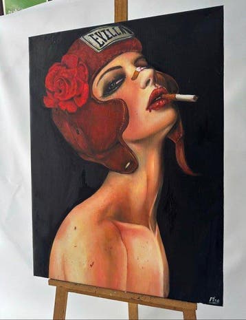 Nguyen Van Pho (1999) - La Rose du Ring 80 60 cm (Hommage