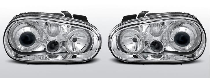 Koplampen Angel Eyes | geschikt voor Volkswagen Golf 4 1997-, Auto-onderdelen, Verlichting, Nieuw, Volkswagen, Verzenden