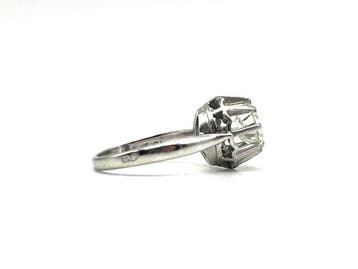 Ring - 18 karaat Witgoud, Platina - 1.40ct. tw. Diamant