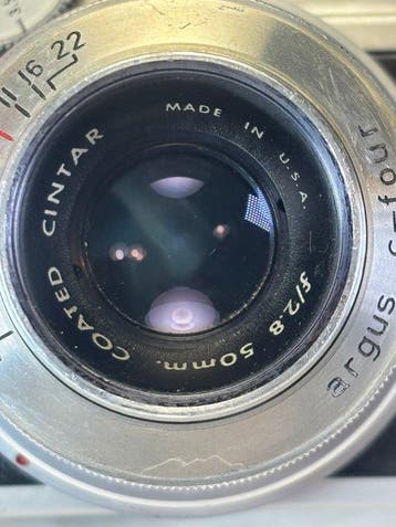 Argus C-four ( 1951/1957 ) bayonet mount lens Analoge camera, TV, Hi-fi & Vidéo