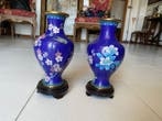 Vase (2) - Métal - Émaux cloisonnés, Antiek en Kunst