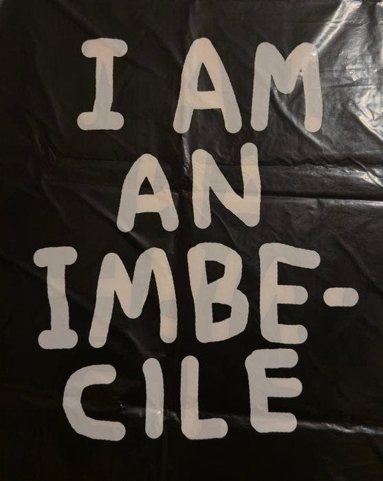 David Shrigley (1968) - I am an imbecile, Antiek en Kunst, Antiek | Overige Antiek
