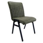 Stoel | Microvezel/Metaal | Groen | Zwarte Poten | Indoor |, Verzenden