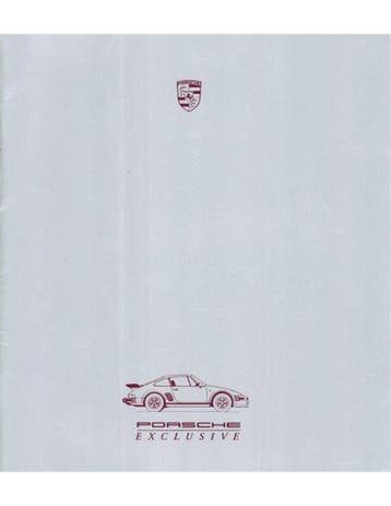 1987 PORSCHE EXCLUSIVE HARDCOVER BROCHURE DUITS | ENGELS, Ophalen of Verzenden