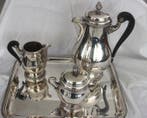 Drinkservies (4) - Verzilverd - model perles, Antiek en Kunst