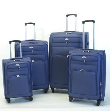 Kofferset Banerle - 4 Delig Softcase - 4 Wielen Reisbagage -, Ophalen of Verzenden