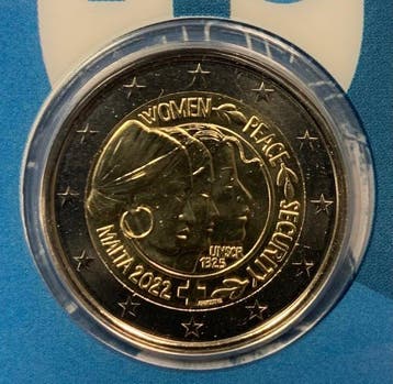 Malte. 2 Euro 2022 ONU (Sans prix de réserve)
