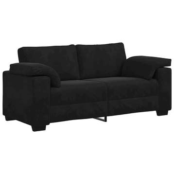 Loveseat fluweel zwart | Retour deal | Sla je slag, Huis en Inrichting, Kunststof, Verzenden, 150 tot 200 cm, Tweepersoons
