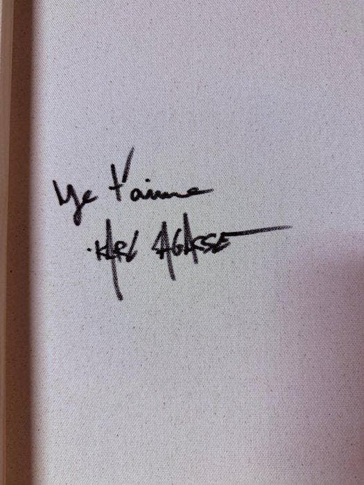 Karl Lagasse - GRAND TABLEAU Je TAime, Antiquités & Art, Art | Peinture | Moderne