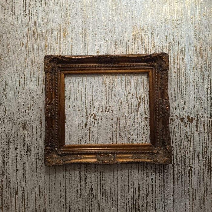Cadre - Bois, Plâtre, Cadre de style Baroque - 50 × 60 cm, Antiquités & Art, Curiosités & Brocante