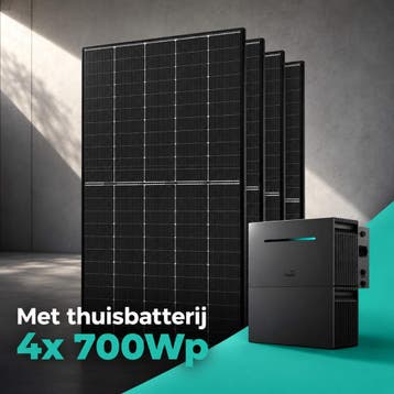 Zonnepanelen Thuisbatterij Pakket - 4 kWh - 4x 700, Doe-het-zelf en Bouw, Ophalen of Verzenden, Nieuw