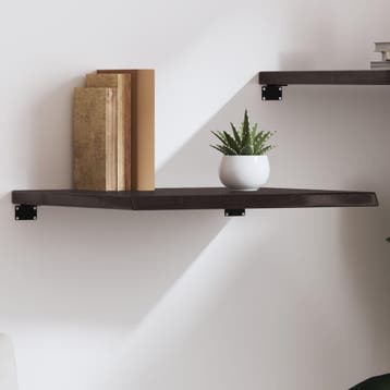 vidaXL Wandschap 60x60x(2-4)cm behandeld massief eikenhout, Verzenden, Nieuw