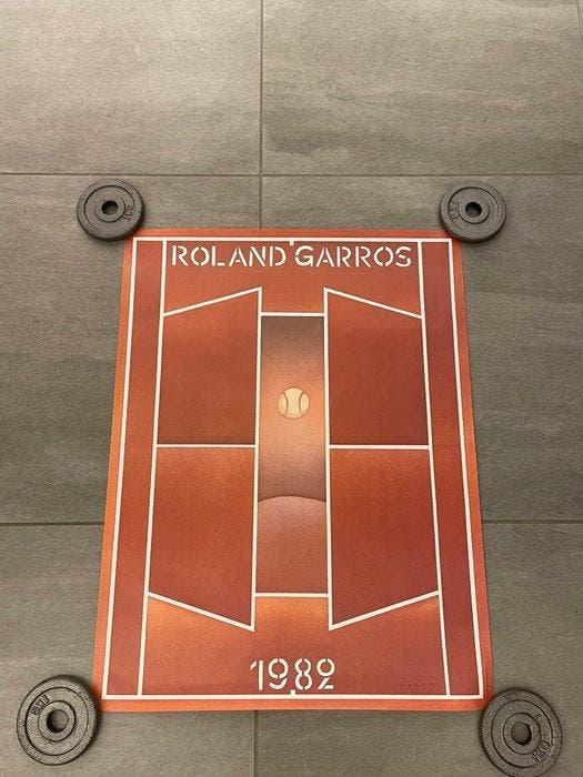 Jean Michel Folon - ROLAND GARROS 82 - Jaren 1980, Antiquités & Art, Art | Dessins & Photographie