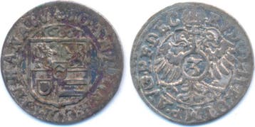 3 Kreuzer Woerth 1606 Hanau Lichtenberg: Johann Reinhard..., Verzenden, België