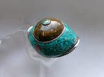 Sans prix de réserve - Bague Argent, Émail et turquoise -, Bijoux, Sacs & Beauté