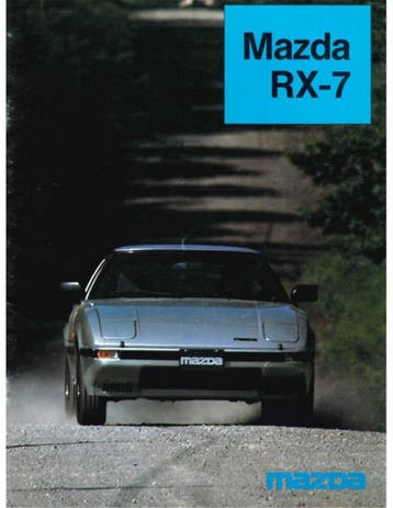 1985 MAZDA RX-7 BROCHURE NEDERLANDS, Ophalen of Verzenden