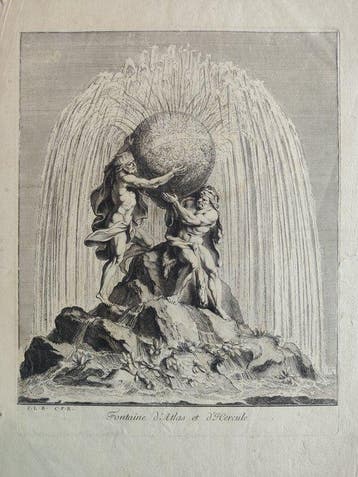 Charles Le Brun (1619 - 1690) - Fontaine dAtlas et