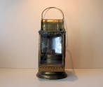 Orlians & Co - Olielamp - Messing, Glas - Treinlamp -, Antiek en Kunst