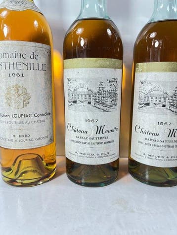 1961 Domaine de Fonthenille, 1967 x2 Château Menotta, 1959