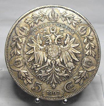 Oostenrijk. Franz Joseph I. 5 Corona 1907, Wien (Zonder