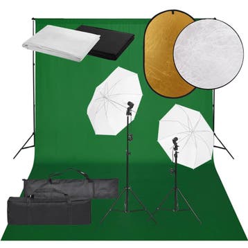 vidaXL Fotostudioset met verlichtingsset, achtergrond en, Verzenden, Nieuw