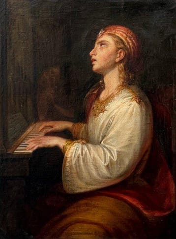 Francesco Gonin (1808–1889), attribuito - Santa Cecilia