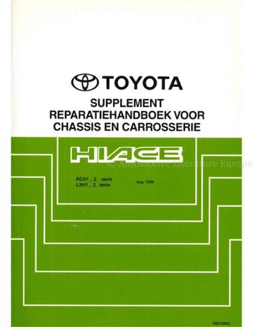 1999 TOYOTA HIACE CHASSIS & CARROSSERIE (SUPPLEMENT)