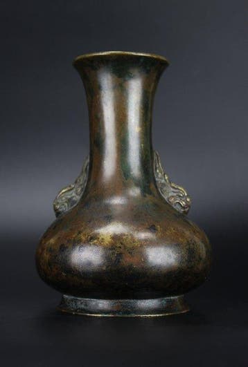 Vaas - Brons - China - Qing Dynastie (1644-1911) - 17th, Antiquités & Art