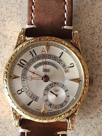 Schwarz Etienne - Roma Retrograde GMT/“Custom-made, Nieuw