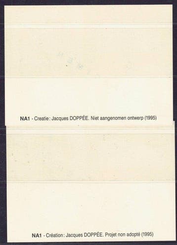 België 1995 - Het NA velletje met opdruk  specimen NL + FR
