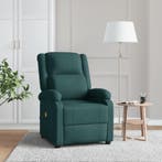 Massagestoel stof donkergroen | Retour Deal | 61% Korting!, Huis en Inrichting, Zetels | Zetels, Eenpersoons, Verzenden, Nieuw
