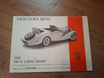 Pocher 1:8 - Modelauto - Mercedes-Benz 540K Cabrio Special, Nieuw
