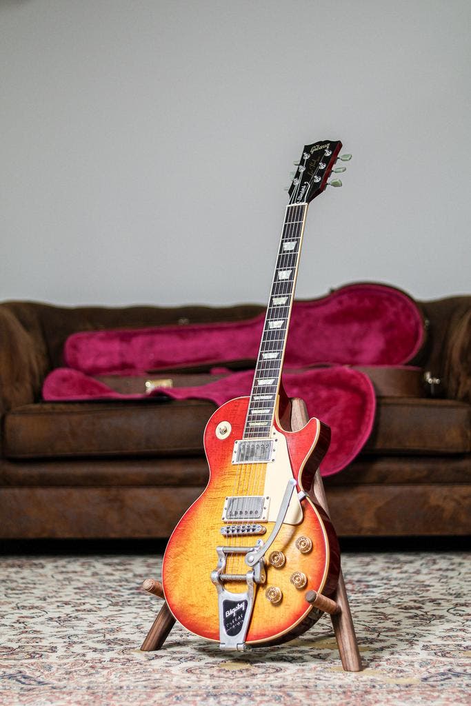 Gibson Les Paul Standard Bigsby 1991 | Sunburst, Muziek en Instrumenten, Snaarinstrumenten | Gitaren | Elektrisch, Verzenden