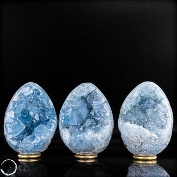 Adembenemend Celestiet-Ei-Drusen-Set – hemelsblauw