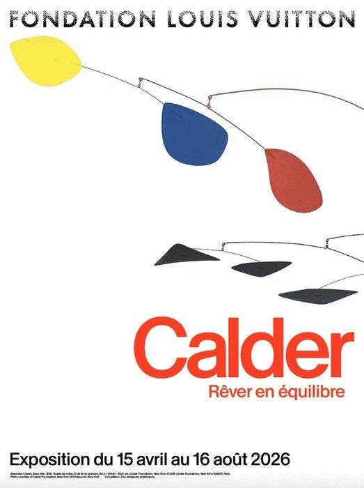 Alexander Calder - Cartel Alexander Calder / Fondatión Louis, Antiek en Kunst, Kunst | Tekeningen en Fotografie
