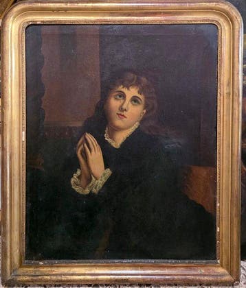 Italiaanse school (XIX) - Donna in preghiera, Antiek en Kunst