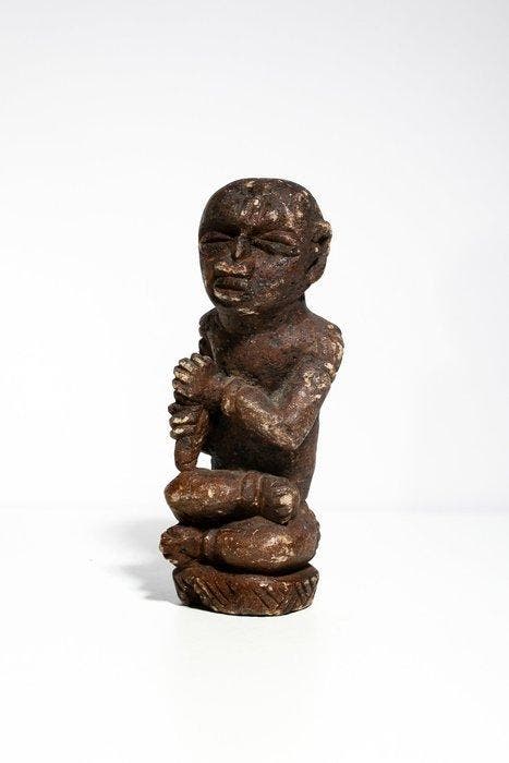 grafbeeldje van steen - Bakongo - DR Congo, Antiek en Kunst, Kunst | Niet-Westerse kunst