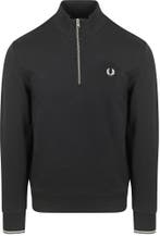 Fred Perry Half Zip Trui Zwart maat Maat 52/54 (L) Heren, Verzenden