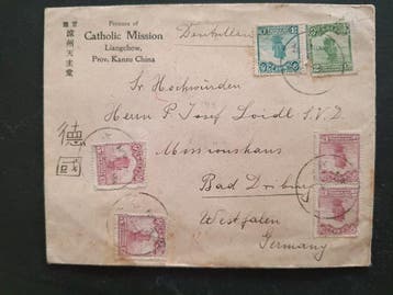China 1915/1950 - Kleine verzameling oudere brieven, Gestempeld