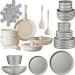 tectake Keukenstartersset voor 6 personen met servies, panne, Nieuw